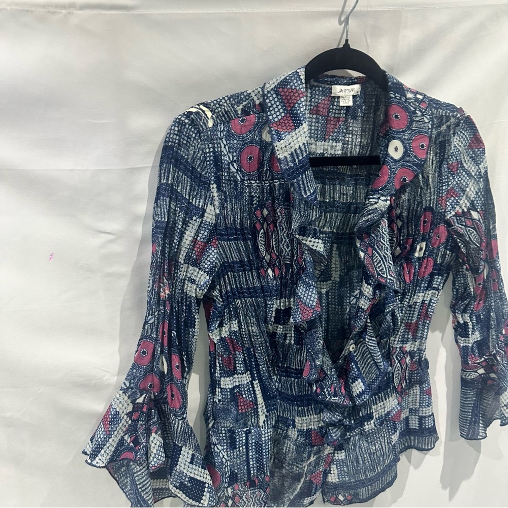 Jaipur Boho Ruffle Blouse - Picture 5 of 11